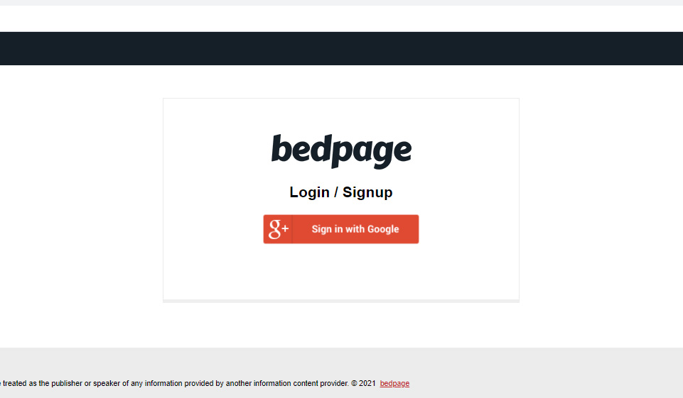 Bedpage