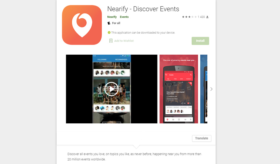 Nearify (iOS, Android)