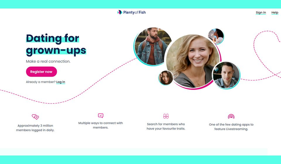 Plenty of Fish (Web, iOS, Android)