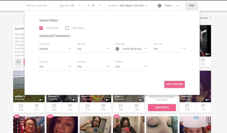 Suche Hookup auf FatFlirt