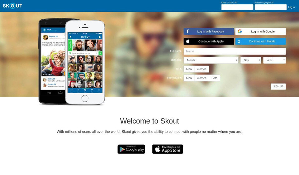 Skout (iOS, Android)